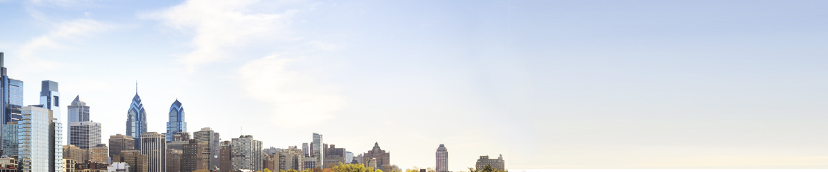 The skyline of Philadelphia, Pennsylvania